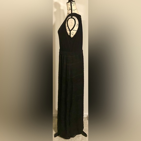NWT Calvin Klein Sleeveless Mixed Media Maxi Dress - Picture 3 of 11